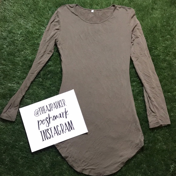 Tops - Green Mini Dress Shirt L